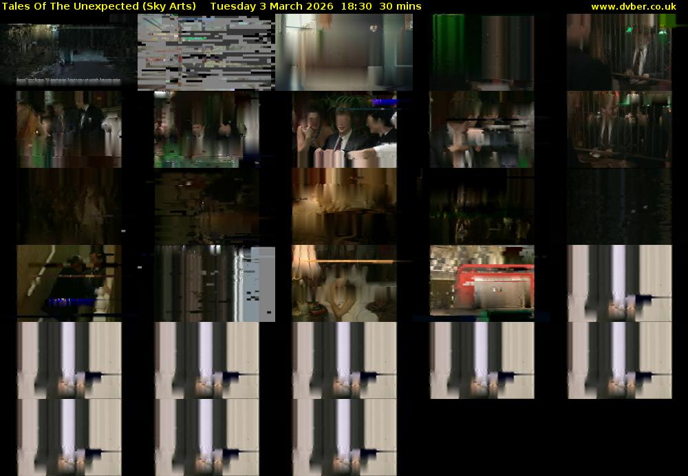 Tales Of The Unexpected (Sky Arts) Tuesday 3 March 2026 18:30 - 19:00