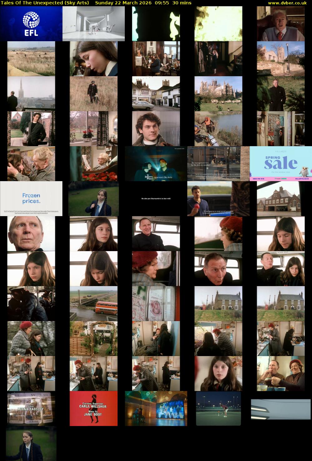 Tales Of The Unexpected (Sky Arts) Sunday 22 March 2026 09:55 - 10:25