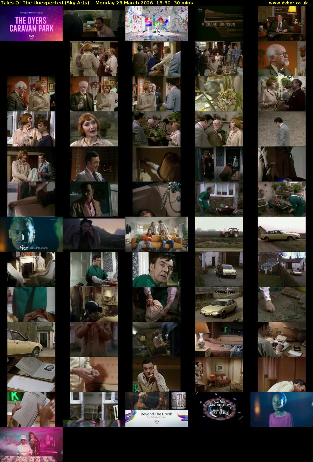 Tales Of The Unexpected (Sky Arts) Monday 23 March 2026 18:30 - 19:00