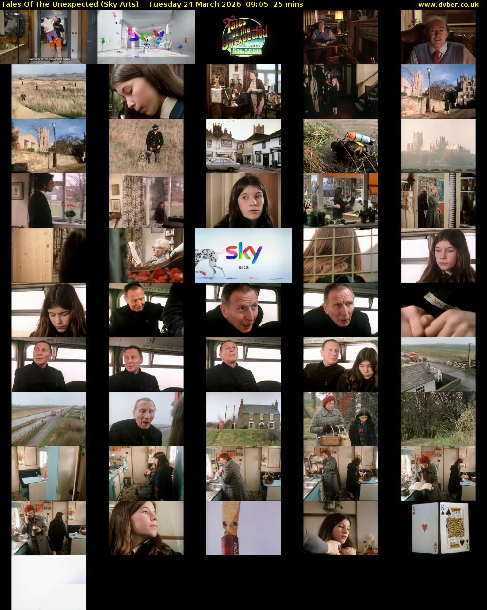 Tales Of The Unexpected (Sky Arts) Tuesday 24 March 2026 09:05 - 09:30