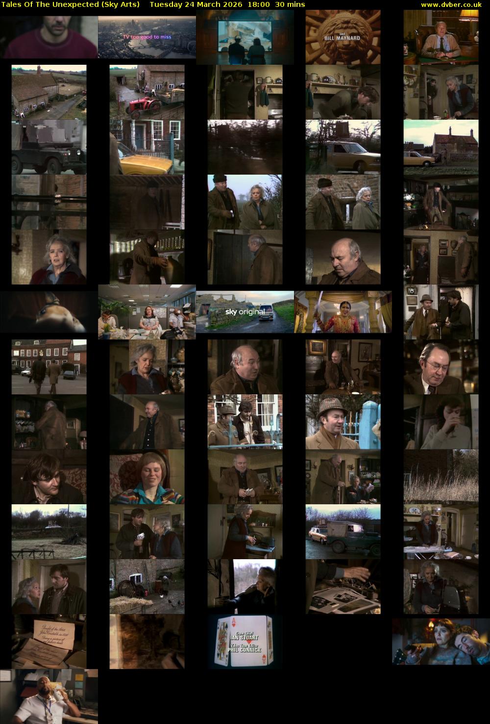 Tales Of The Unexpected (Sky Arts) Tuesday 24 March 2026 18:00 - 18:30