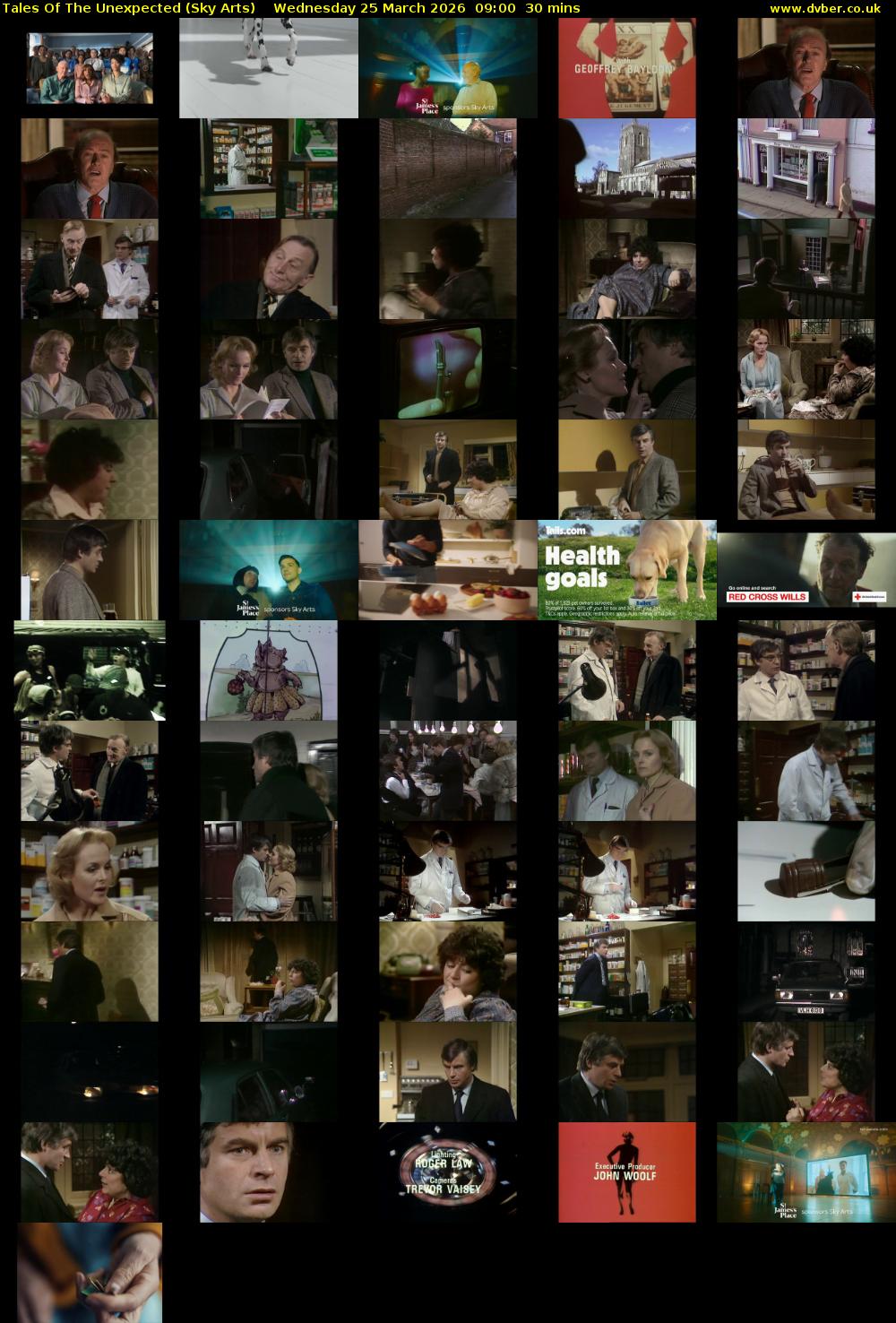 Tales Of The Unexpected (Sky Arts) Wednesday 25 March 2026 09:00 - 09:30