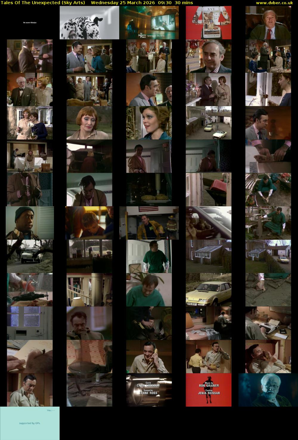 Tales Of The Unexpected (Sky Arts) Wednesday 25 March 2026 09:30 - 10:00