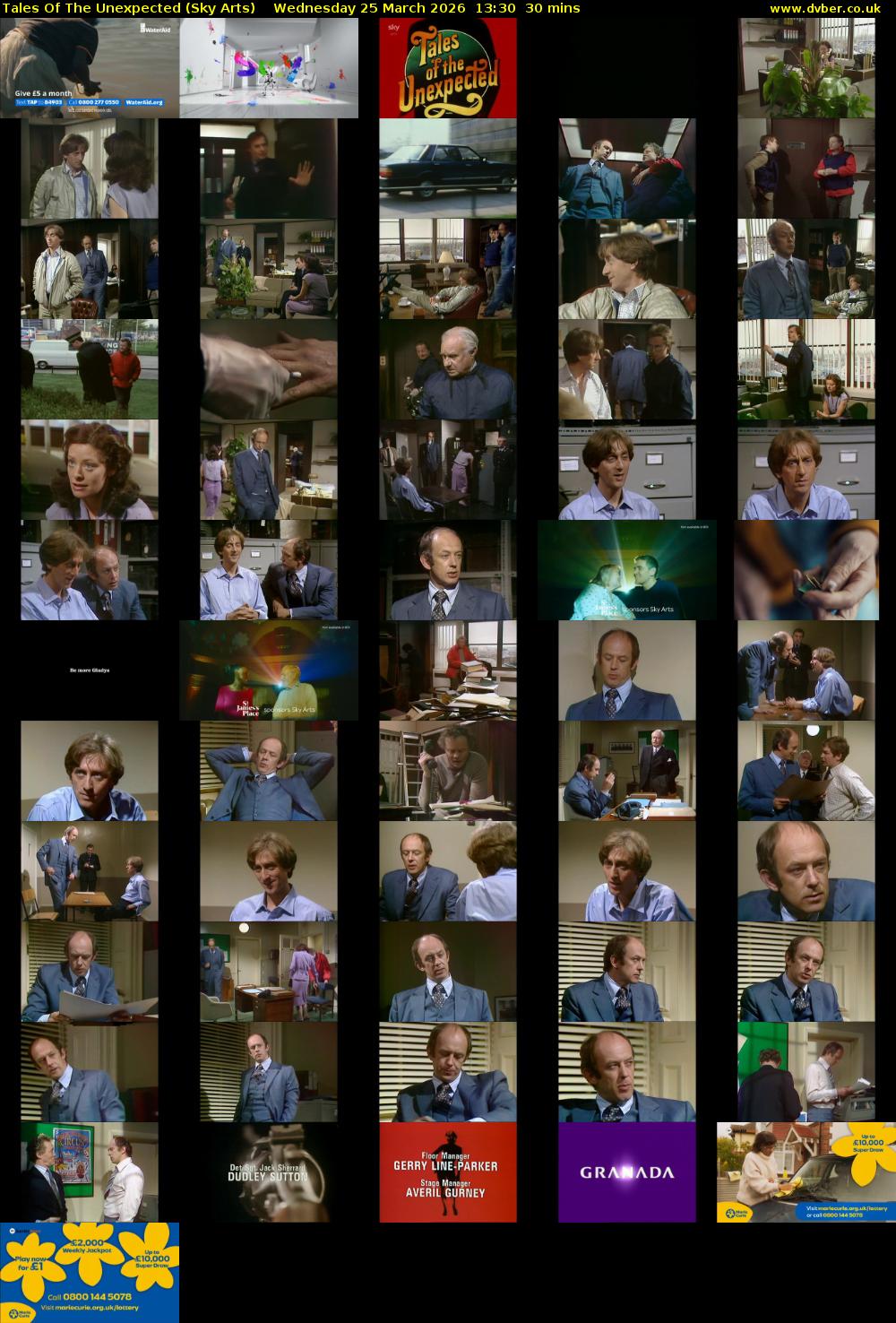 Tales Of The Unexpected (Sky Arts) Wednesday 25 March 2026 13:30 - 14:00