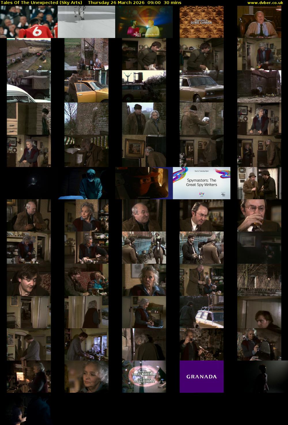 Tales Of The Unexpected (Sky Arts) Thursday 26 March 2026 09:00 - 09:30