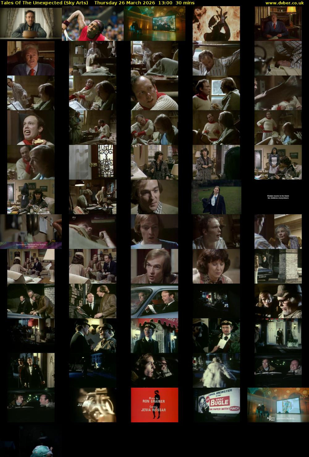 Tales Of The Unexpected (Sky Arts) Thursday 26 March 2026 13:00 - 13:30