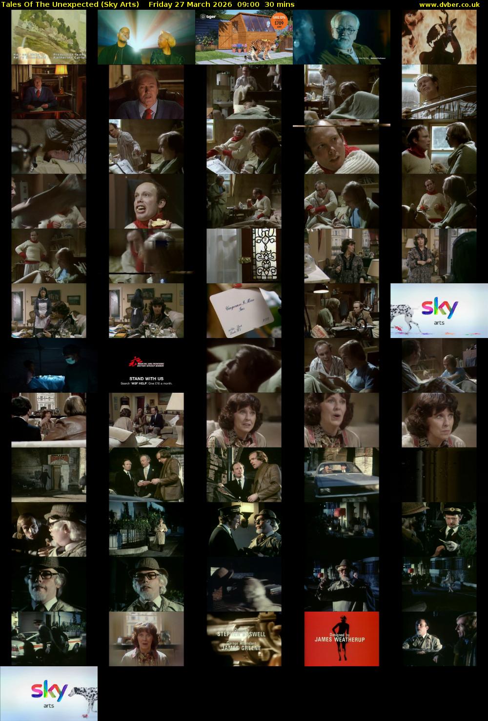 Tales Of The Unexpected (Sky Arts) Friday 27 March 2026 09:00 - 09:30