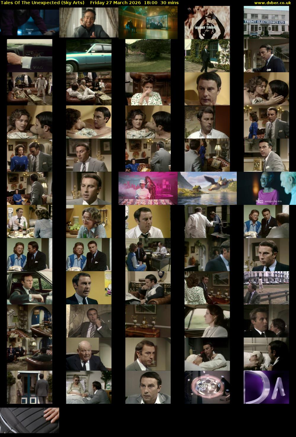 Tales Of The Unexpected (Sky Arts) Friday 27 March 2026 18:00 - 18:30