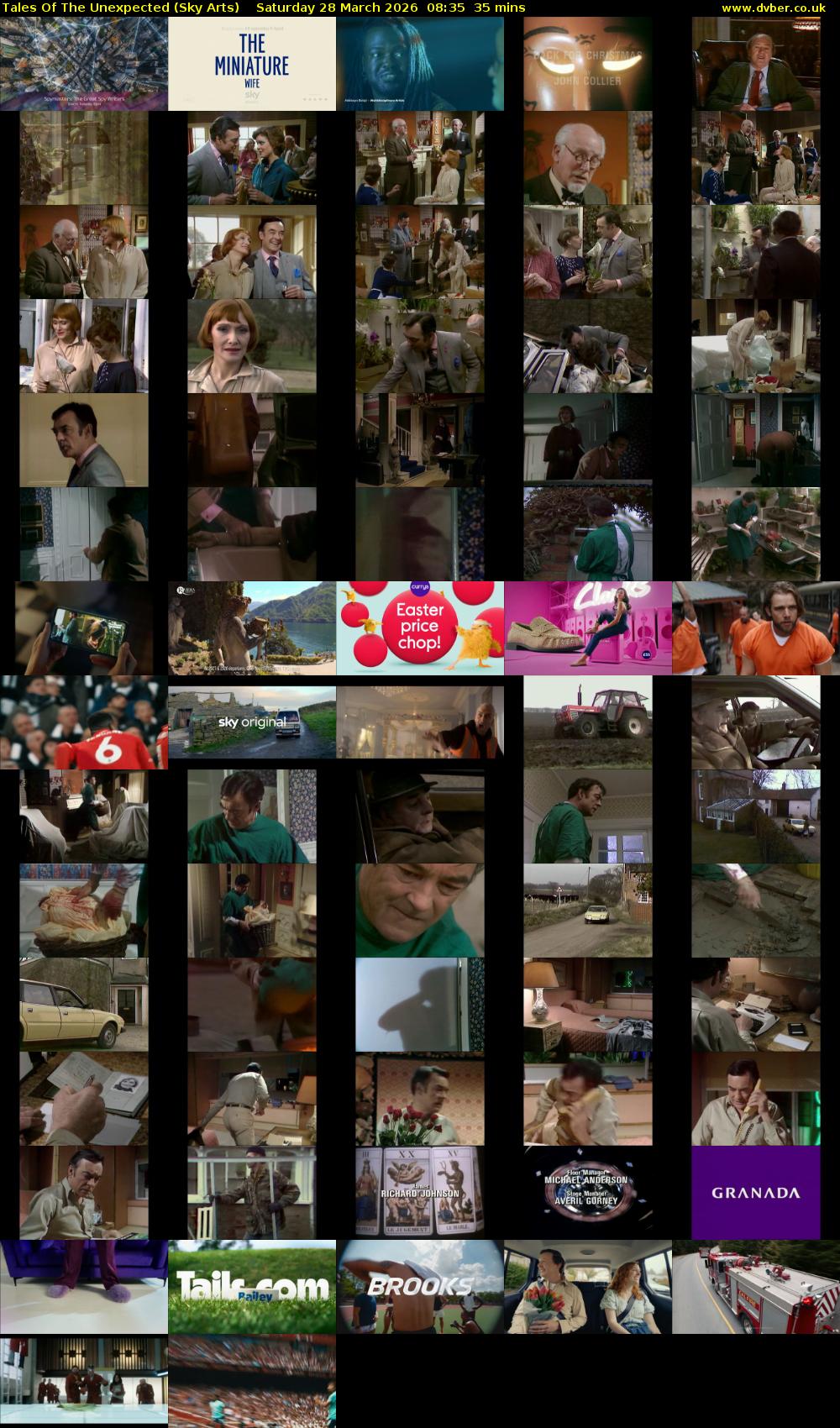 Tales Of The Unexpected (Sky Arts) Saturday 28 March 2026 08:35 - 09:10