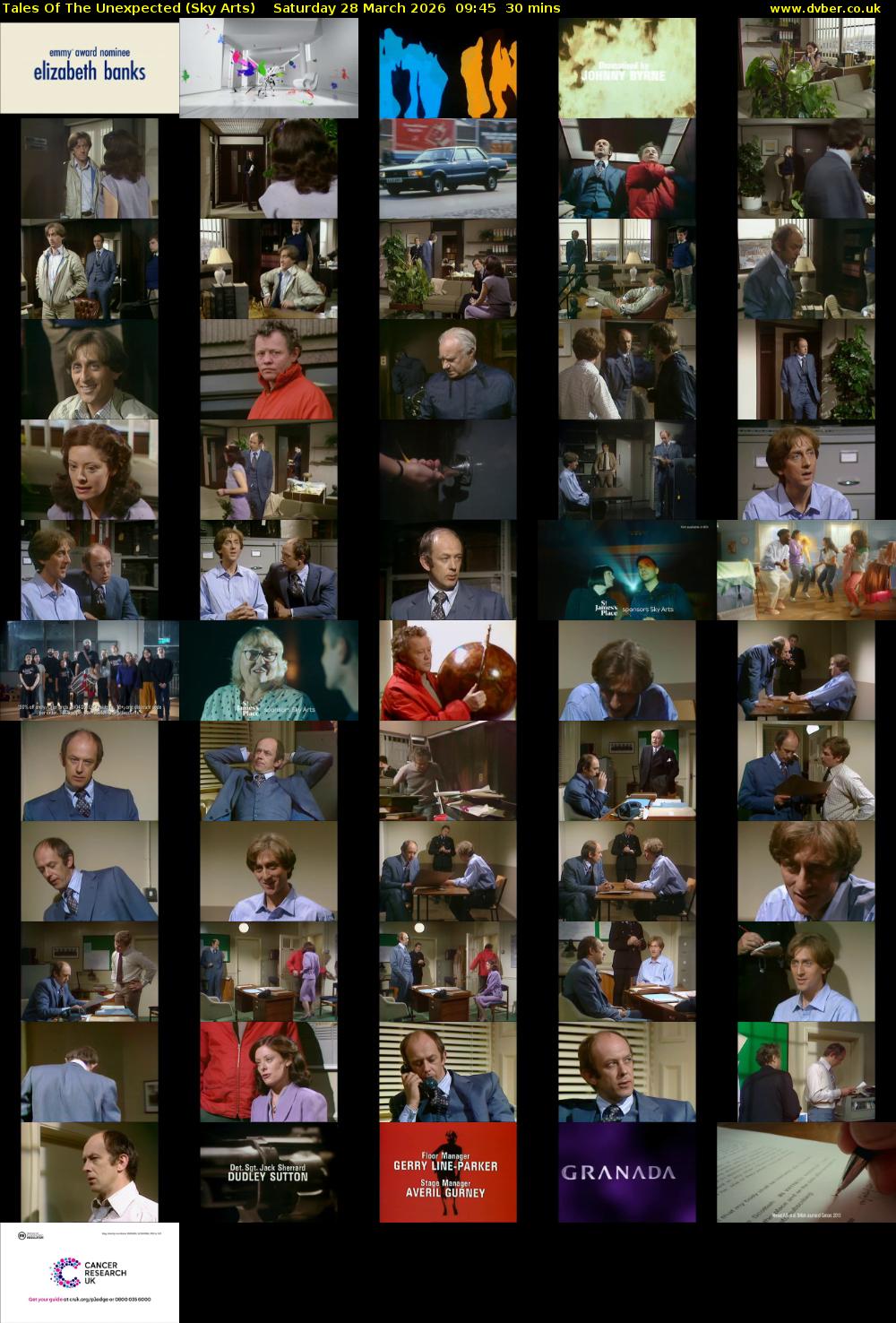 Tales Of The Unexpected (Sky Arts) Saturday 28 March 2026 09:45 - 10:15