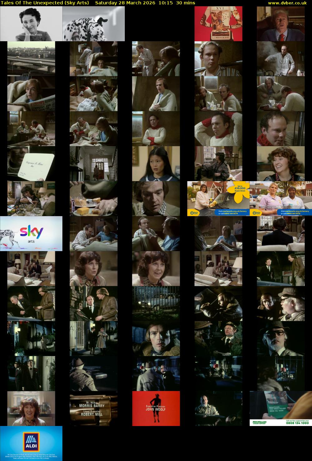 Tales Of The Unexpected (Sky Arts) Saturday 28 March 2026 10:15 - 10:45