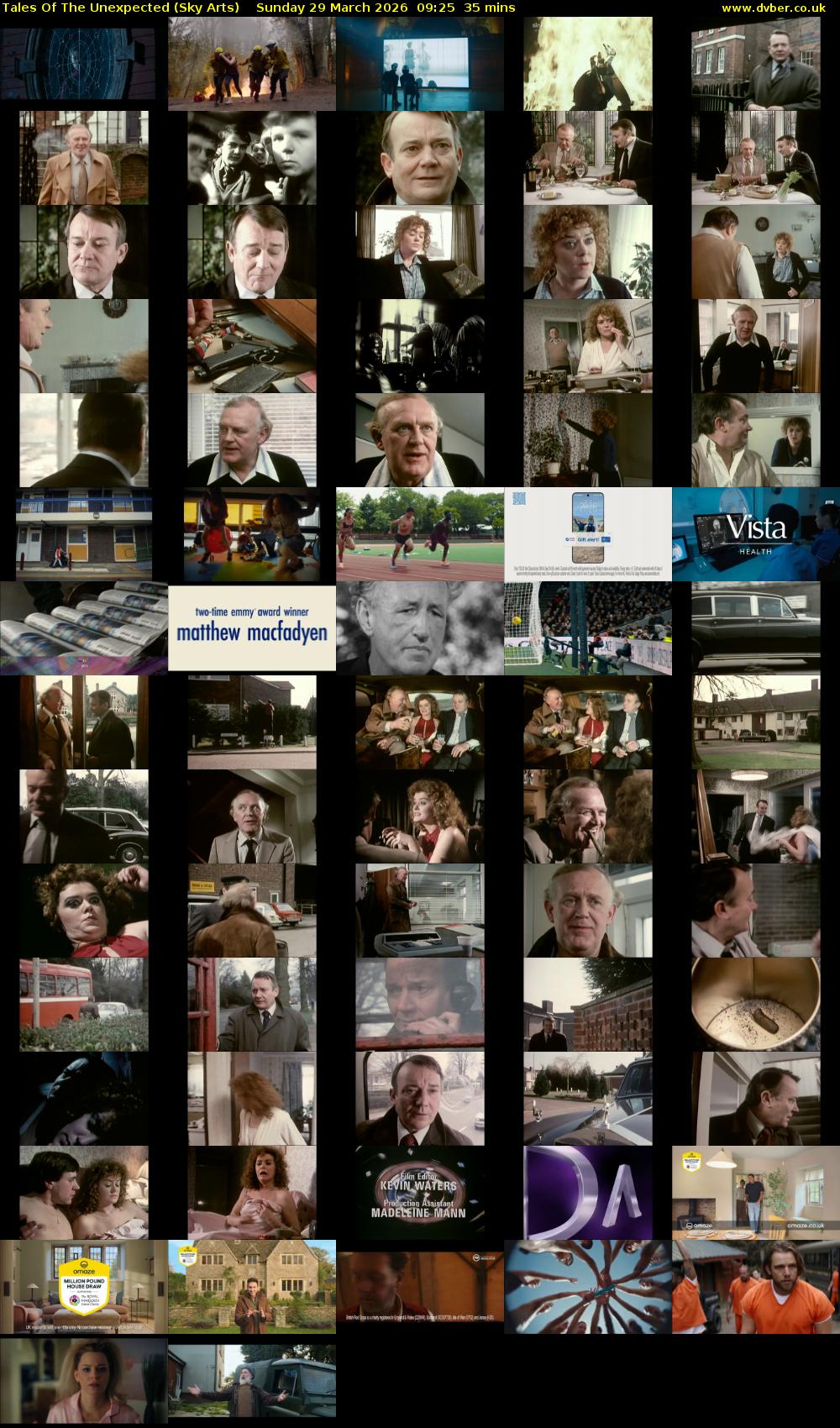 Tales Of The Unexpected (Sky Arts) Sunday 29 March 2026 09:25 - 10:00