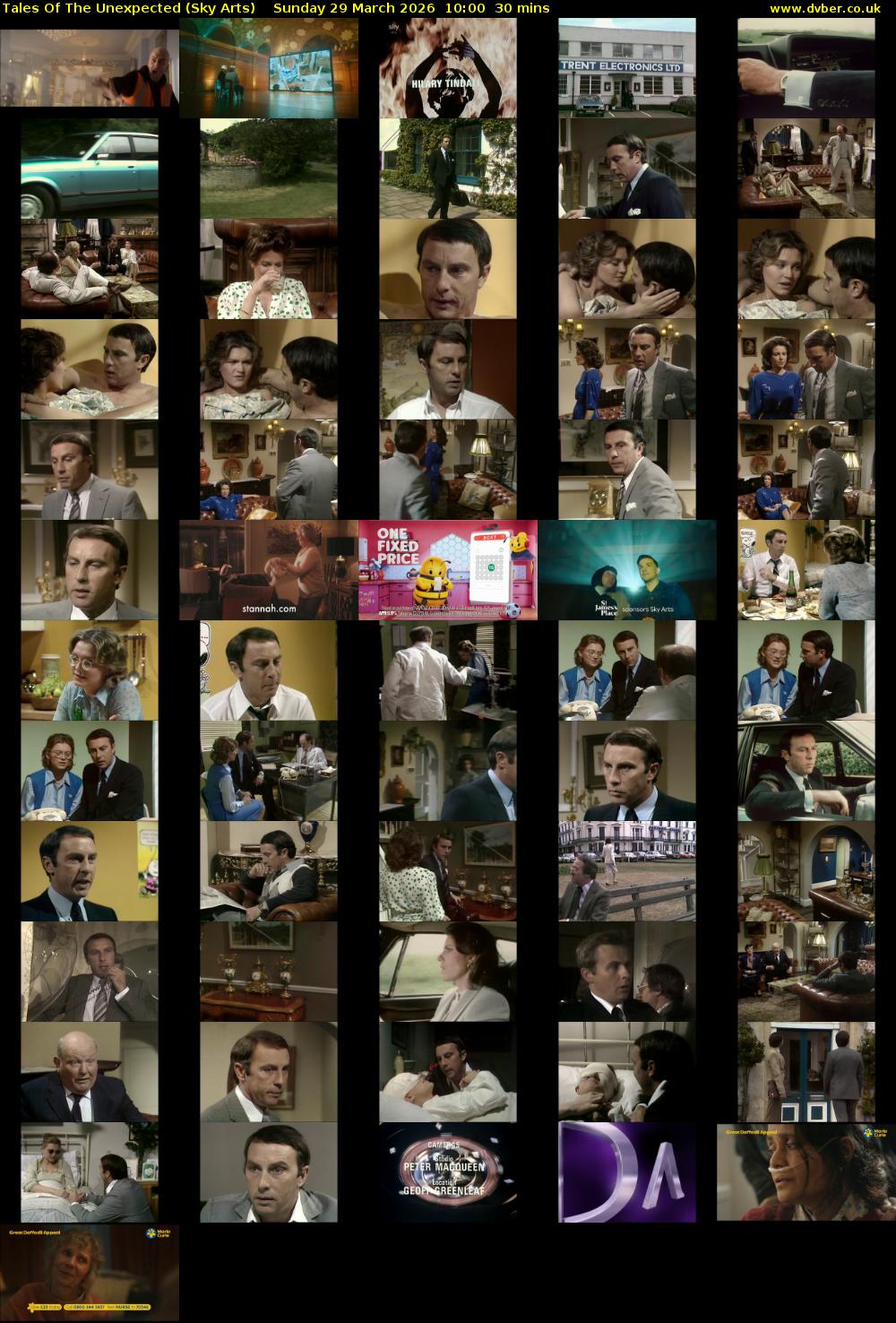 Tales Of The Unexpected (Sky Arts) Sunday 29 March 2026 10:00 - 10:30