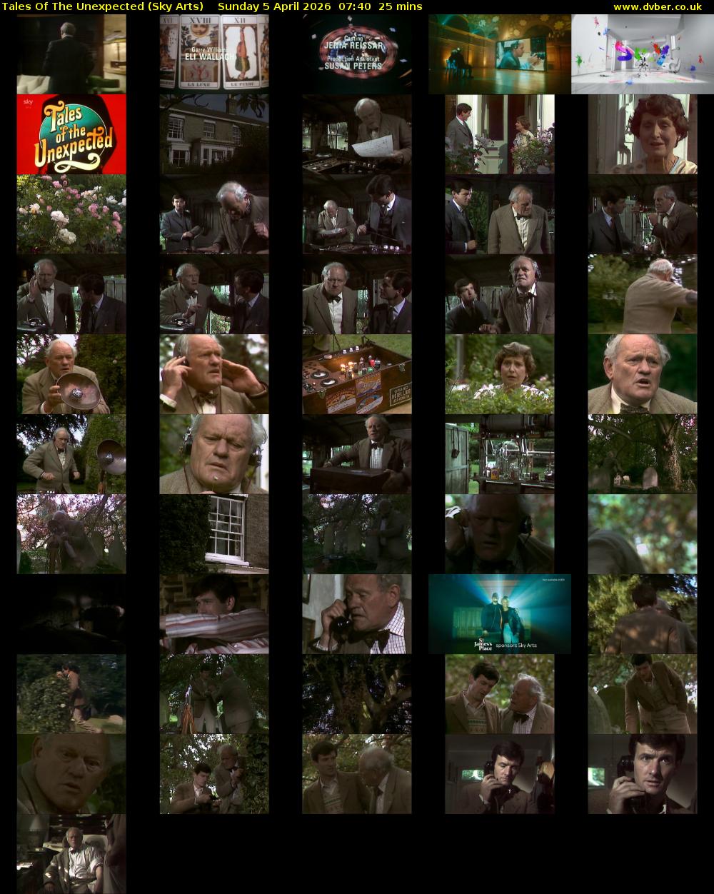 Tales Of The Unexpected (Sky Arts) Sunday 5 April 2026 07:40 - 08:05