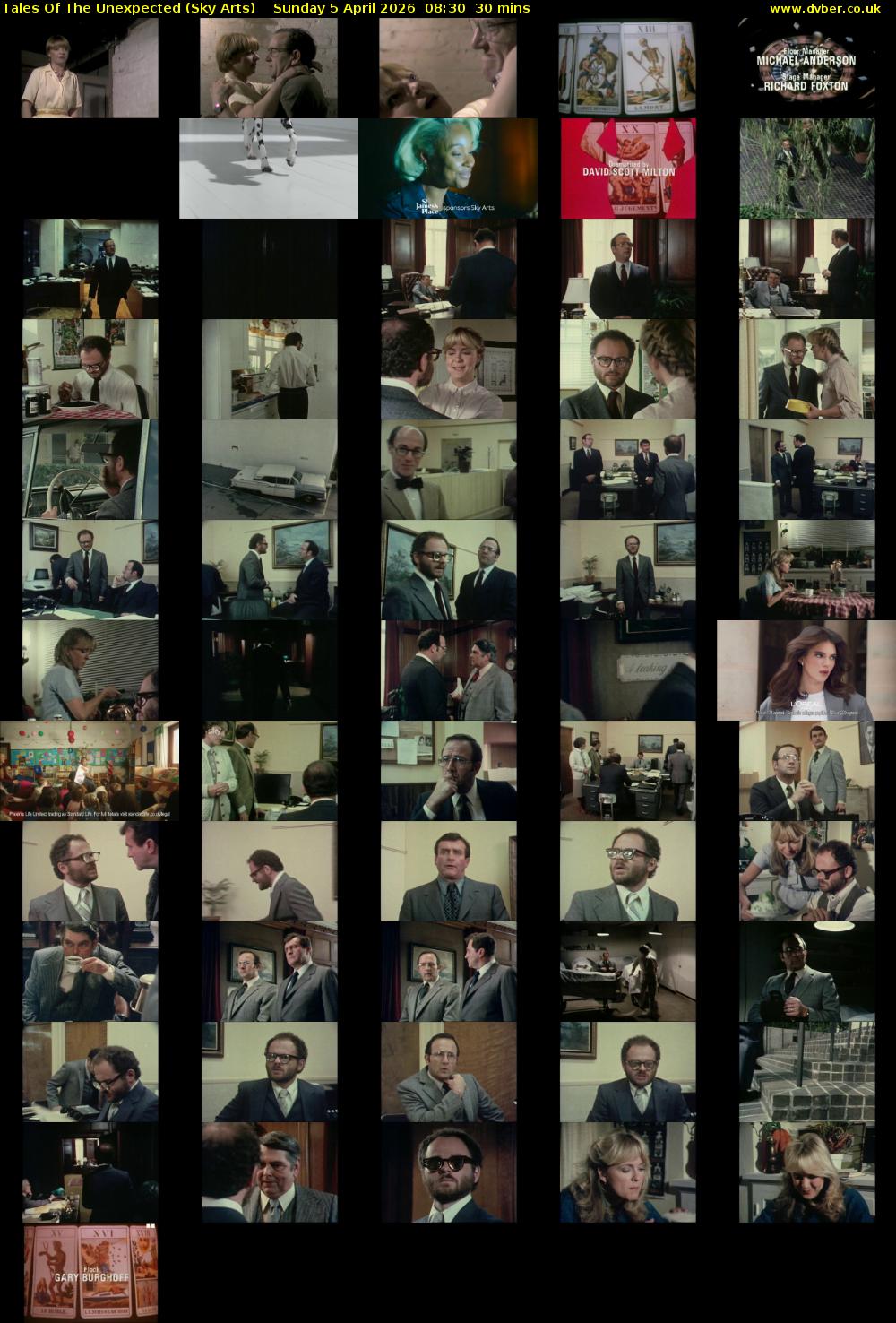 Tales Of The Unexpected (Sky Arts) Sunday 5 April 2026 08:30 - 09:00