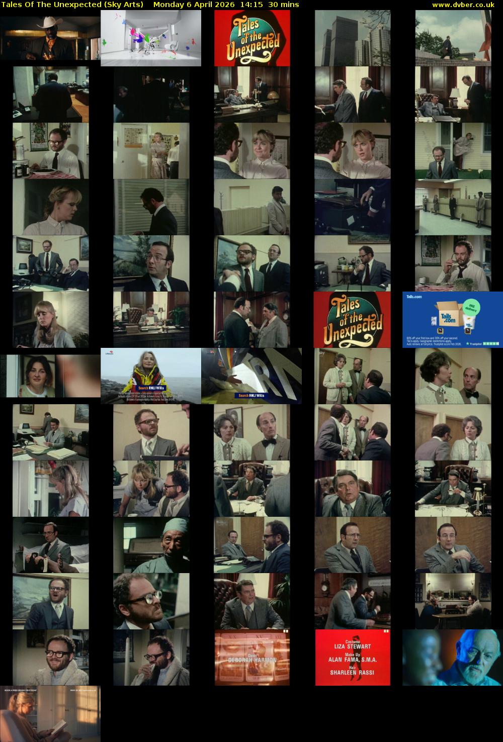 Tales Of The Unexpected (Sky Arts) Monday 6 April 2026 14:15 - 14:45