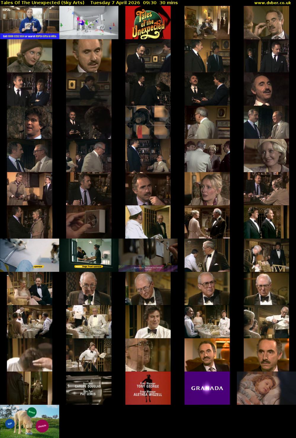 Tales Of The Unexpected (Sky Arts) Tuesday 7 April 2026 09:30 - 10:00