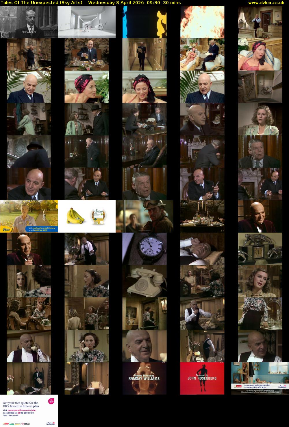 Tales Of The Unexpected (Sky Arts) Wednesday 8 April 2026 09:30 - 10:00