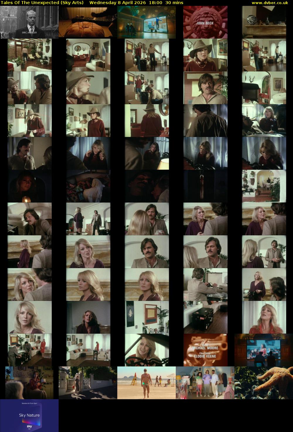 Tales Of The Unexpected (Sky Arts) Wednesday 8 April 2026 18:00 - 18:30