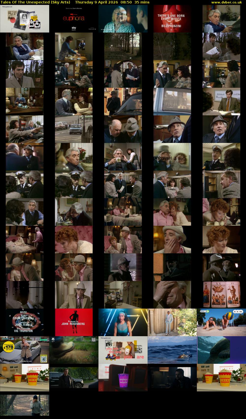Tales Of The Unexpected (Sky Arts) Thursday 9 April 2026 08:50 - 09:25
