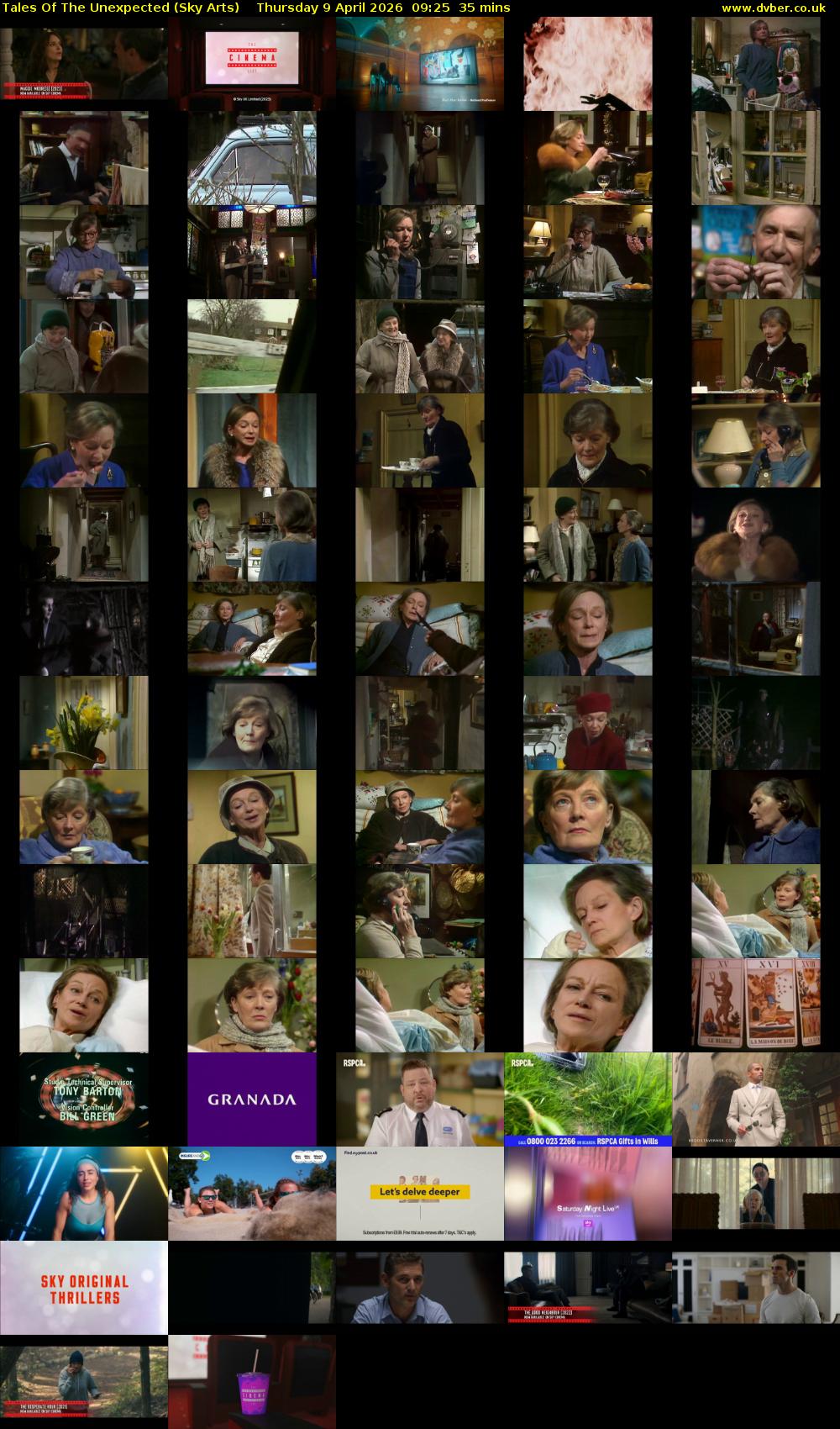 Tales Of The Unexpected (Sky Arts) Thursday 9 April 2026 09:25 - 10:00