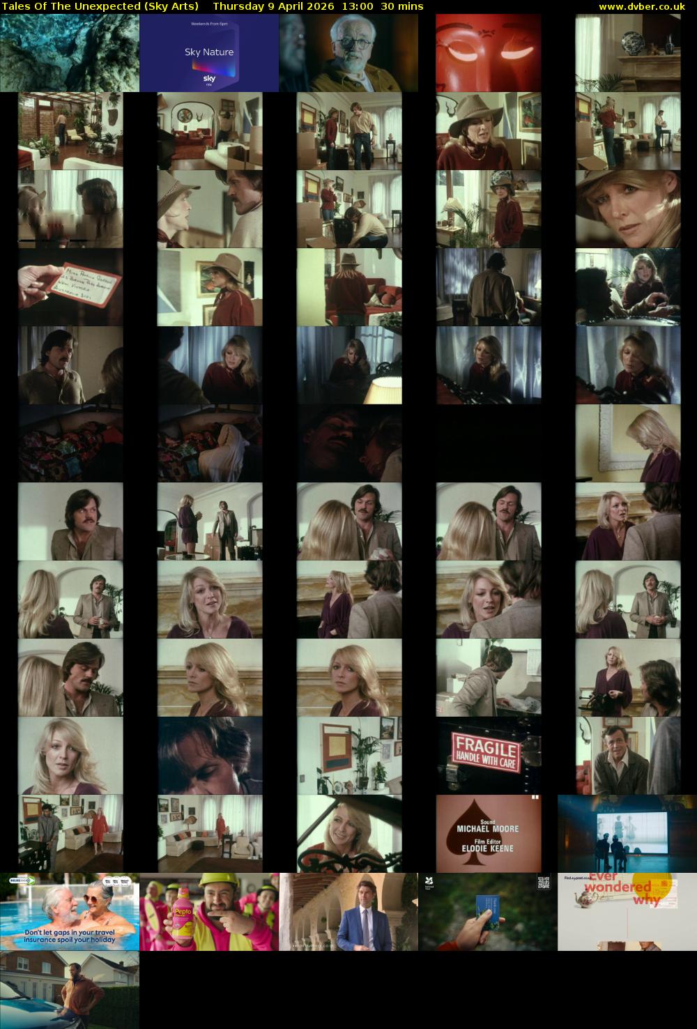 Tales Of The Unexpected (Sky Arts) Thursday 9 April 2026 13:00 - 13:30