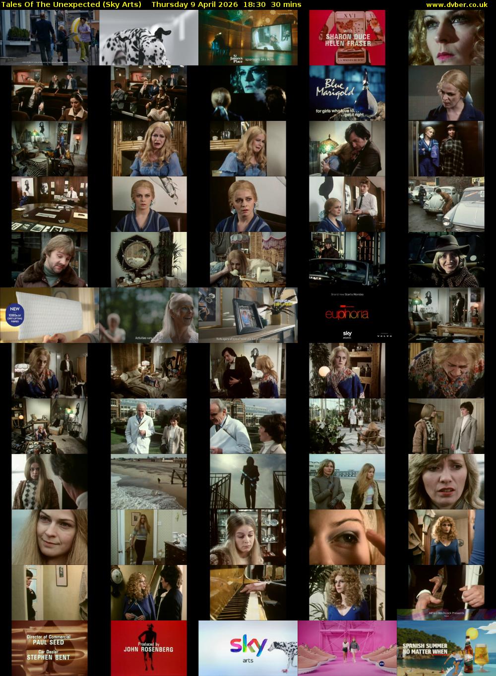 Tales Of The Unexpected (Sky Arts) Thursday 9 April 2026 18:30 - 19:00