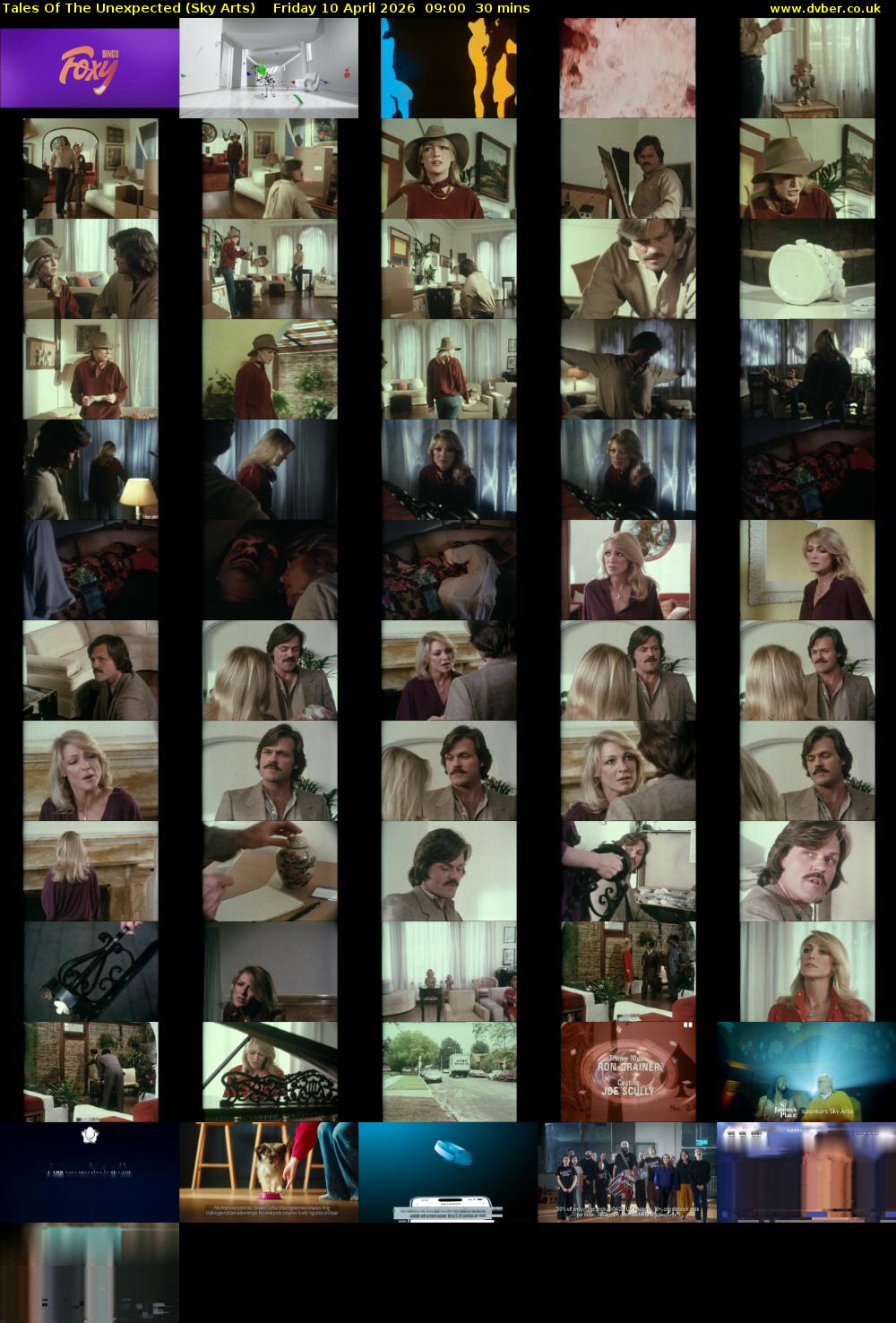 Tales Of The Unexpected (Sky Arts) Friday 10 April 2026 09:00 - 09:30