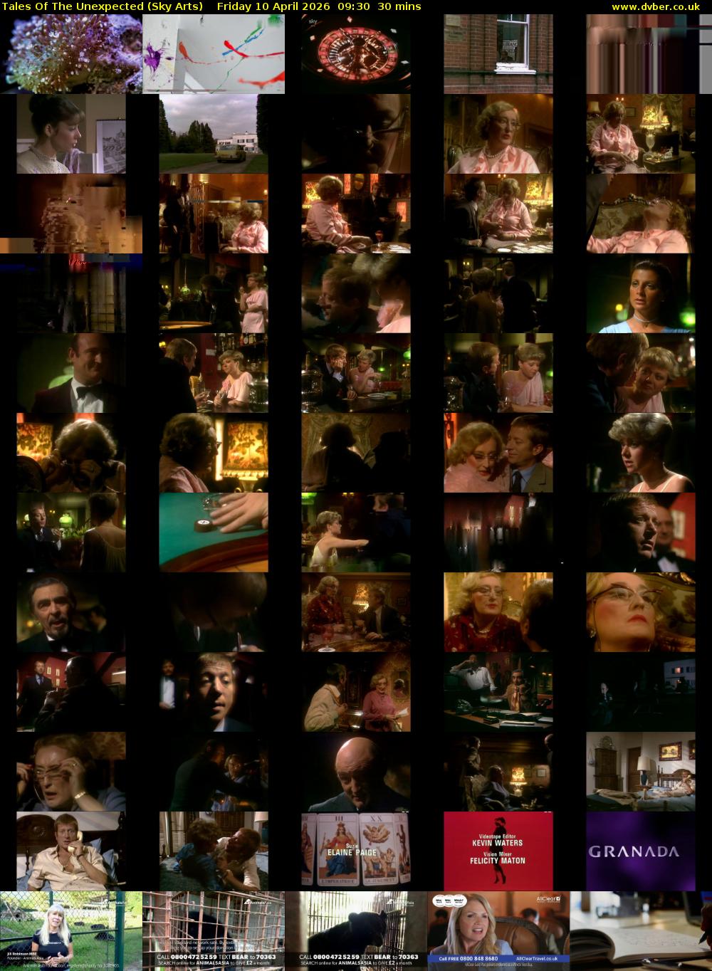 Tales Of The Unexpected (Sky Arts) Friday 10 April 2026 09:30 - 10:00