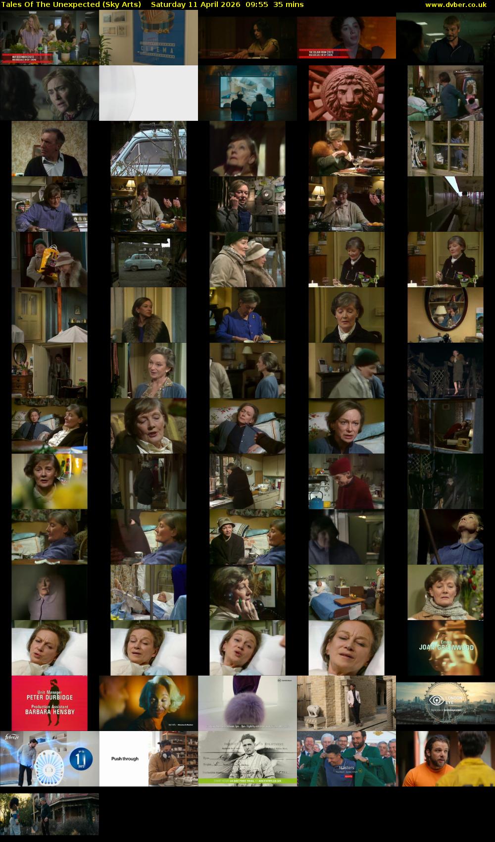 Tales Of The Unexpected (Sky Arts) Saturday 11 April 2026 09:55 - 10:30