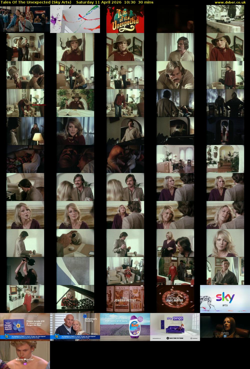Tales Of The Unexpected (Sky Arts) Saturday 11 April 2026 10:30 - 11:00