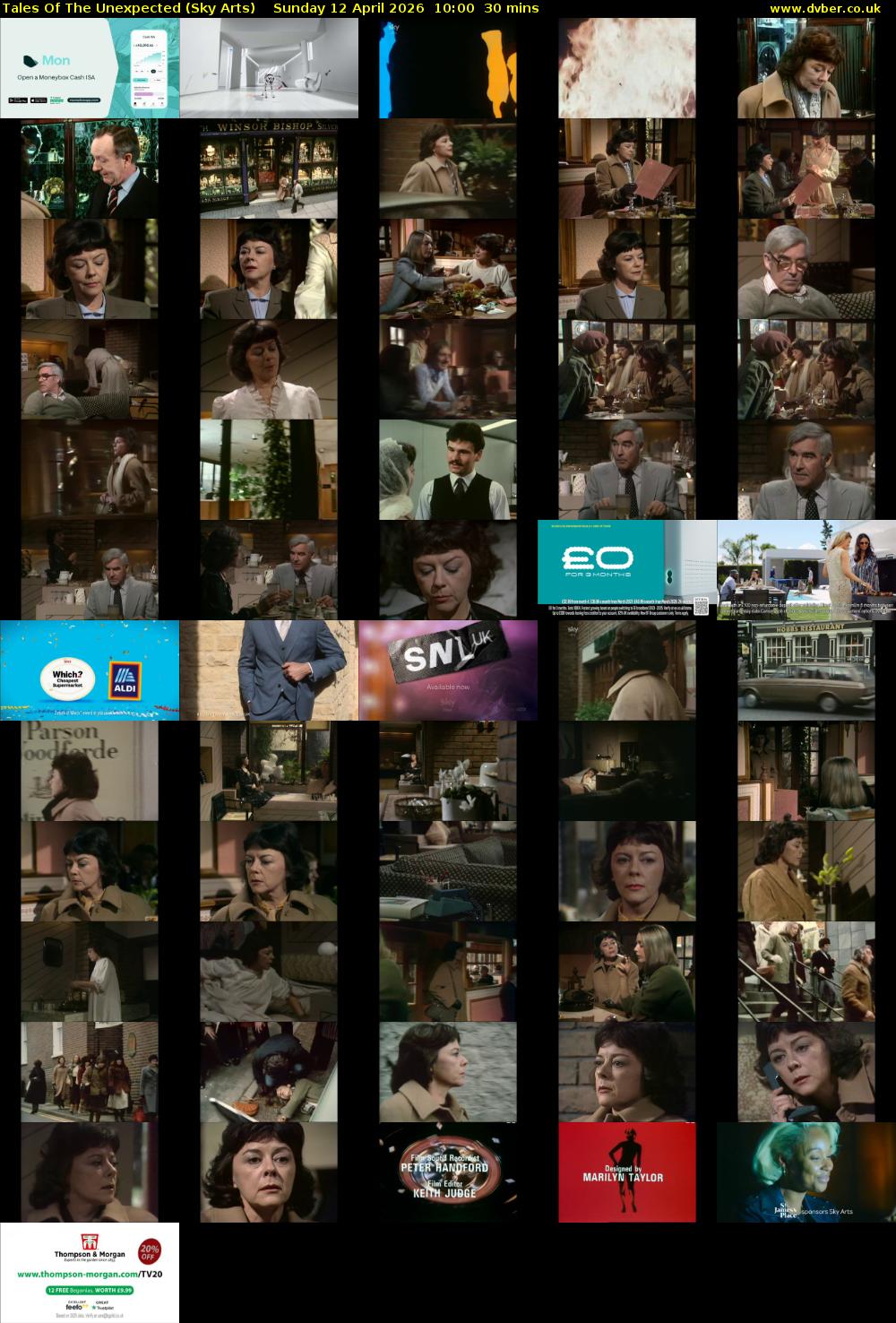 Tales Of The Unexpected (Sky Arts) Sunday 12 April 2026 10:00 - 10:30