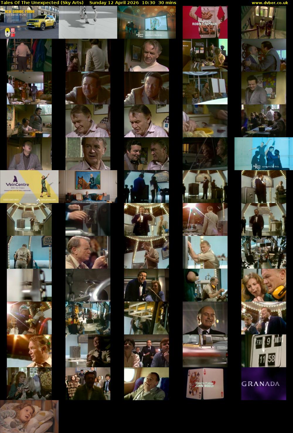 Tales Of The Unexpected (Sky Arts) Sunday 12 April 2026 10:30 - 11:00