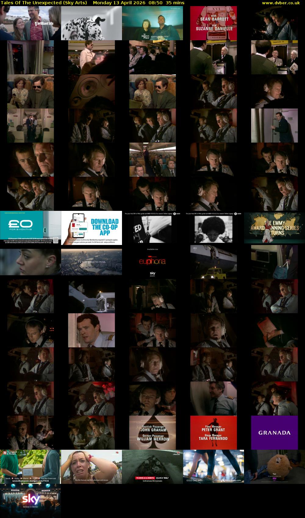 Tales Of The Unexpected (Sky Arts) Monday 13 April 2026 08:50 - 09:25