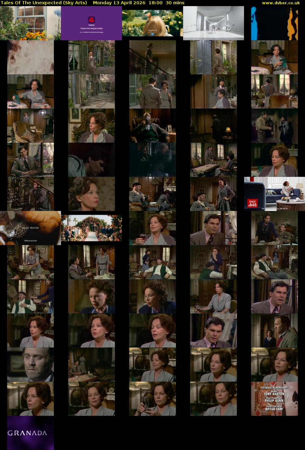 Tales Of The Unexpected (Sky Arts) Monday 13 April 2026 18:00 - 18:30