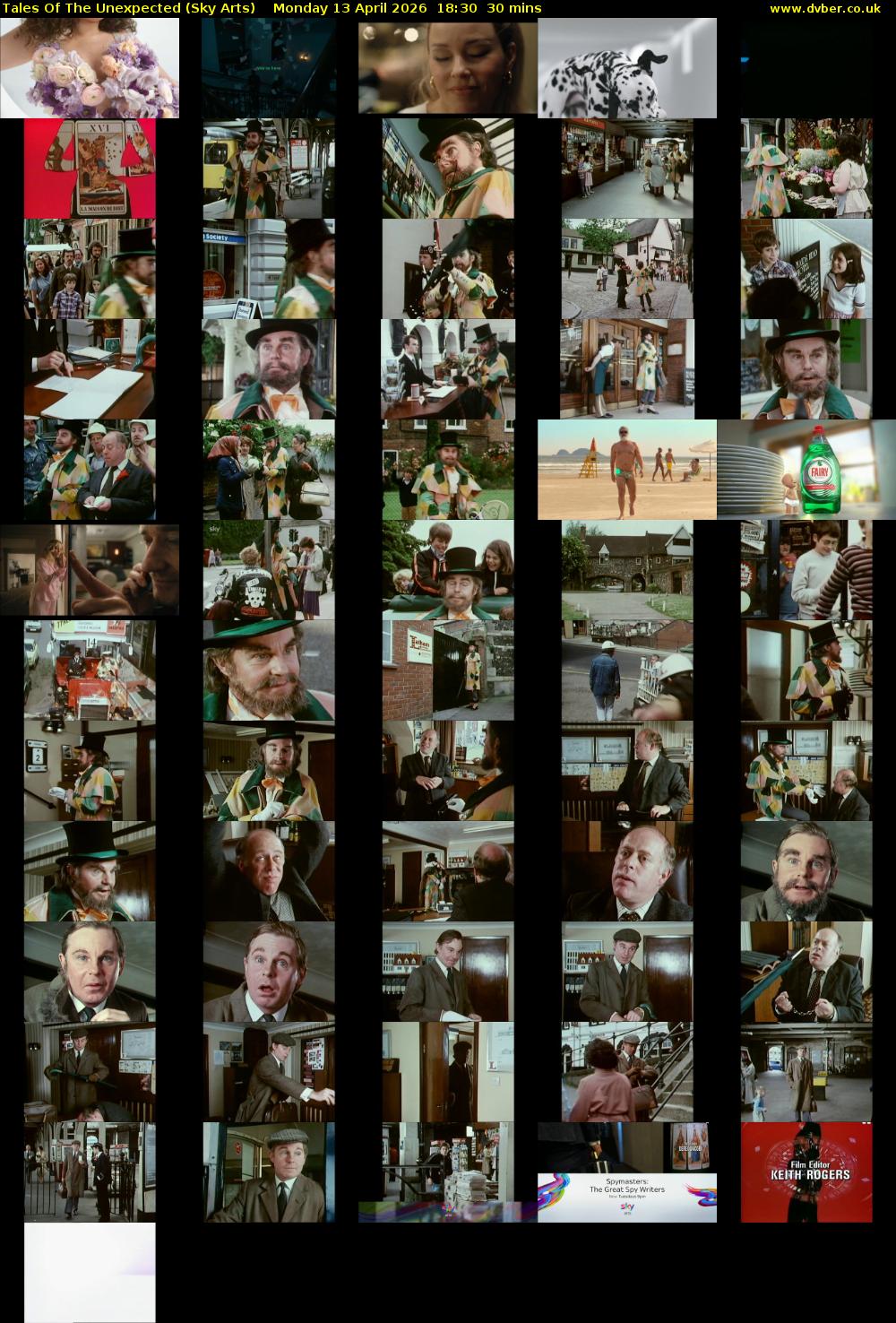 Tales Of The Unexpected (Sky Arts) Monday 13 April 2026 18:30 - 19:00