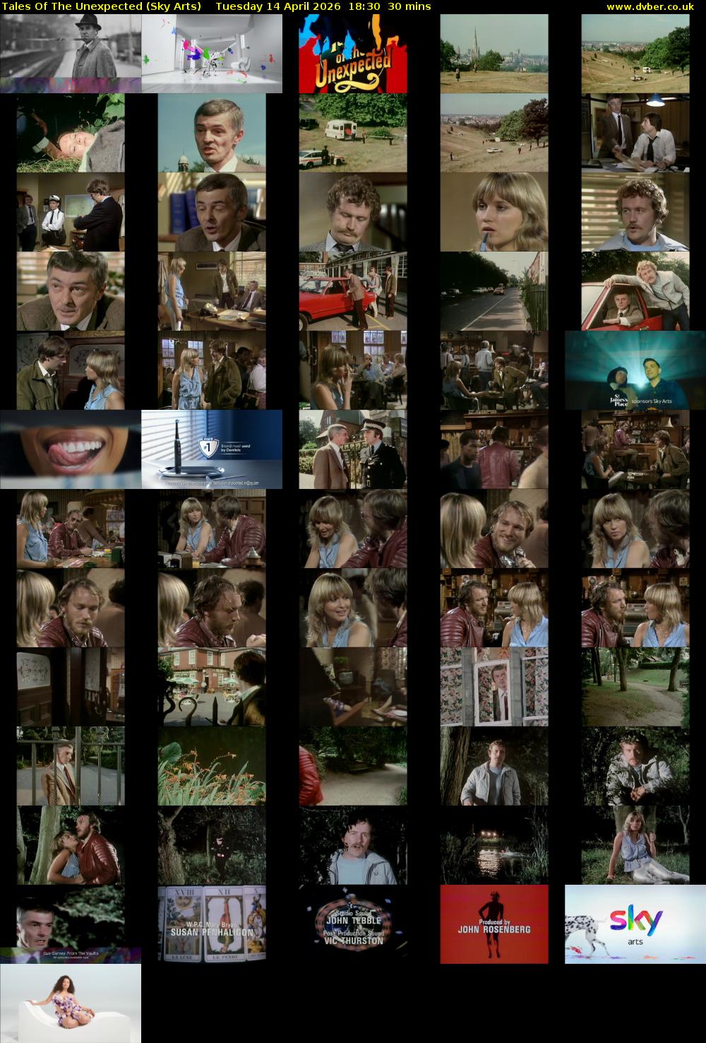 Tales Of The Unexpected (Sky Arts) Tuesday 14 April 2026 18:30 - 19:00