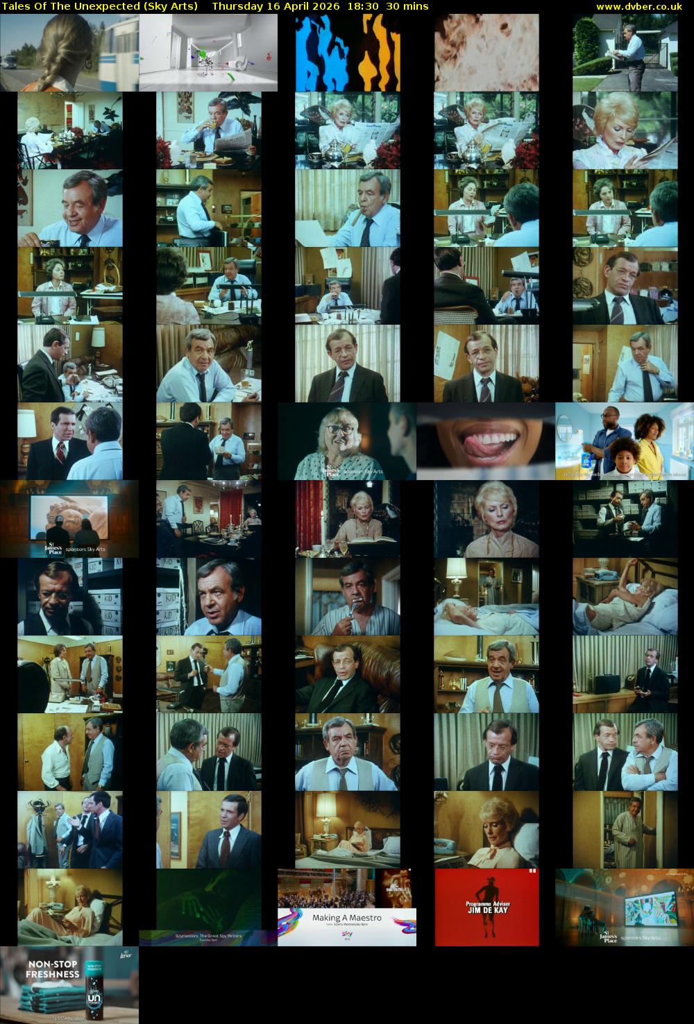 Tales Of The Unexpected (Sky Arts) Thursday 16 April 2026 18:30 - 19:00