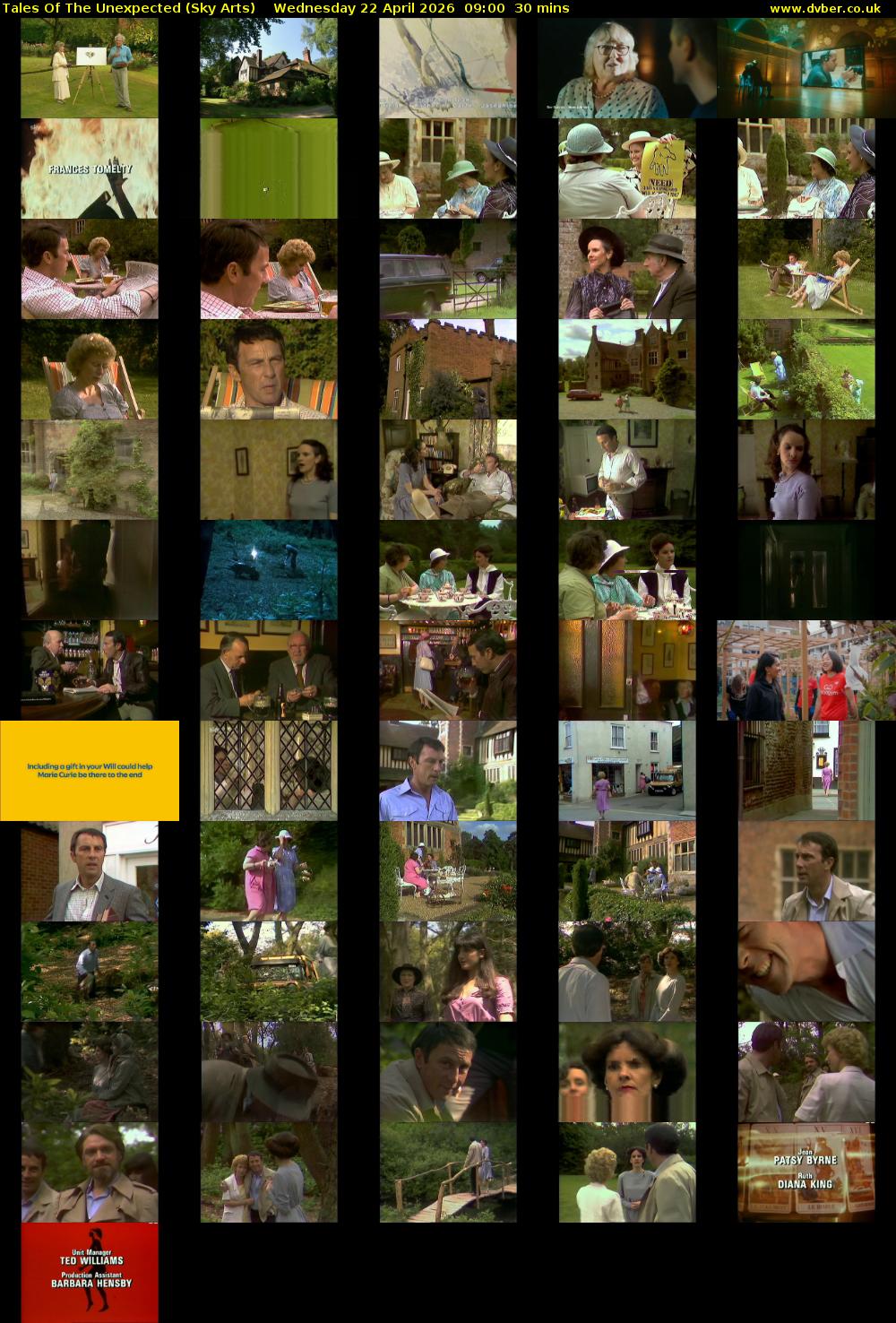 Tales Of The Unexpected (Sky Arts) Wednesday 22 April 2026 09:00 - 09:30