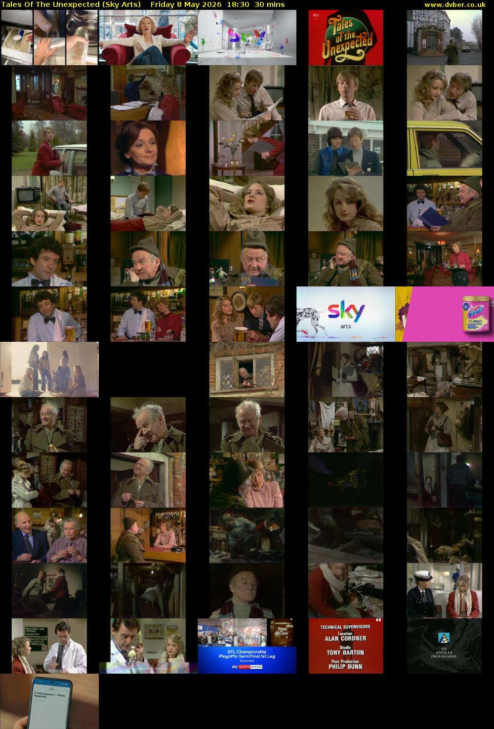 Tales Of The Unexpected (Sky Arts) Friday 8 May 2026 18:30 - 19:00