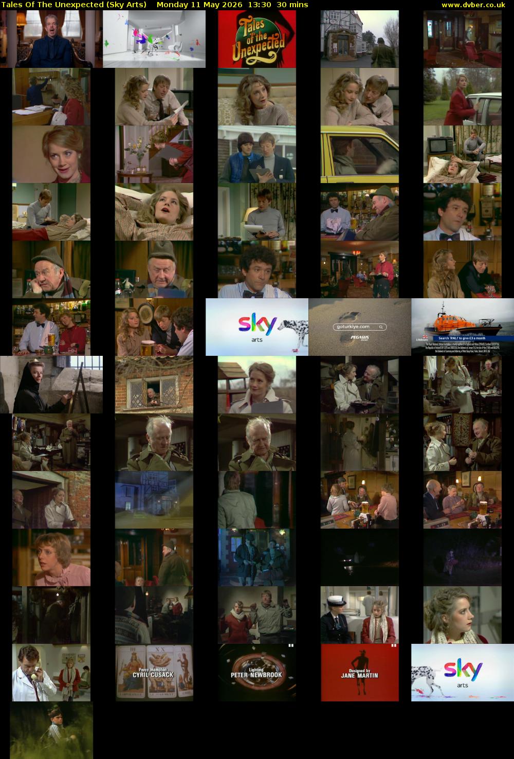 Tales Of The Unexpected (Sky Arts) Monday 11 May 2026 13:30 - 14:00