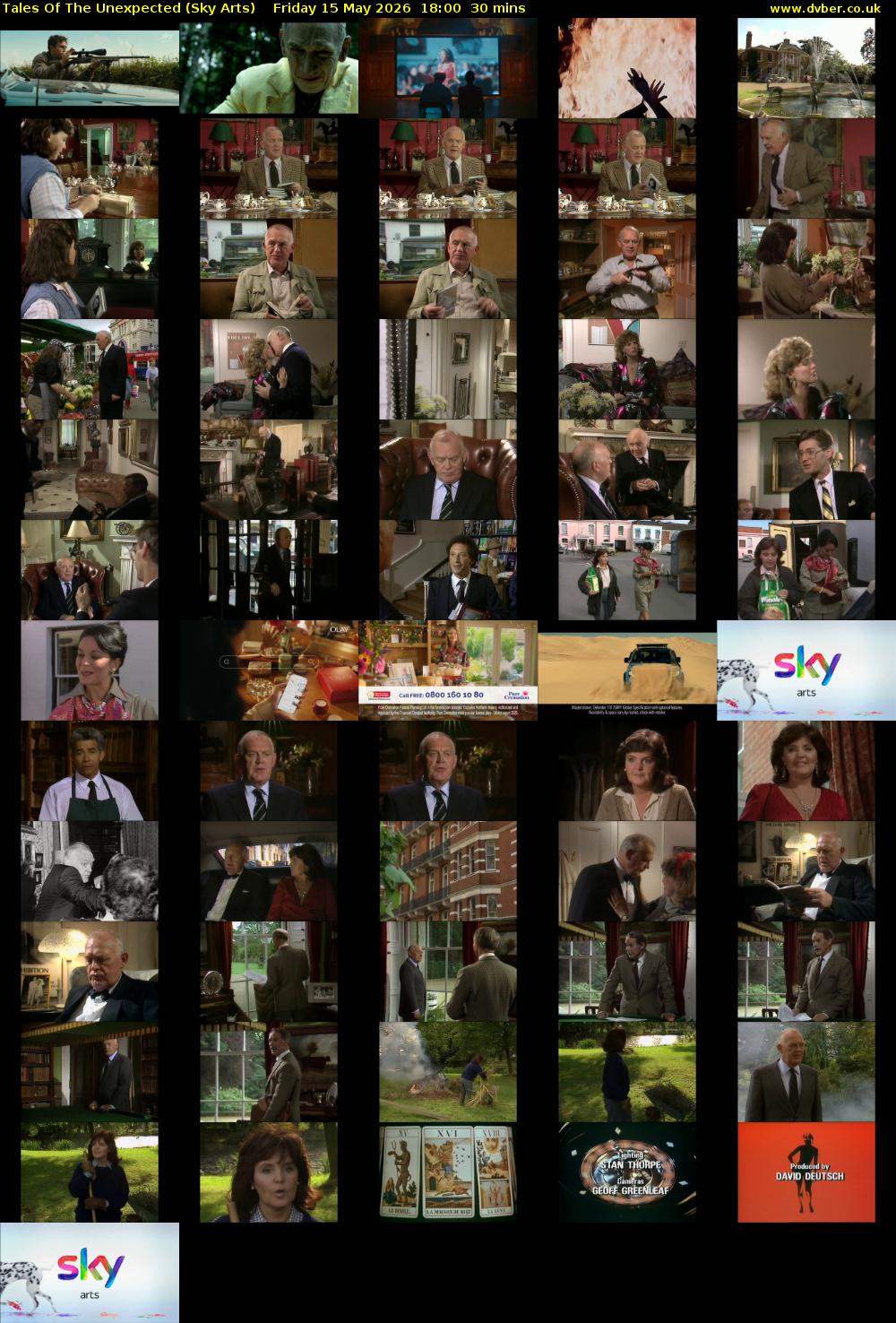 Tales Of The Unexpected (Sky Arts) Friday 15 May 2026 18:00 - 18:30