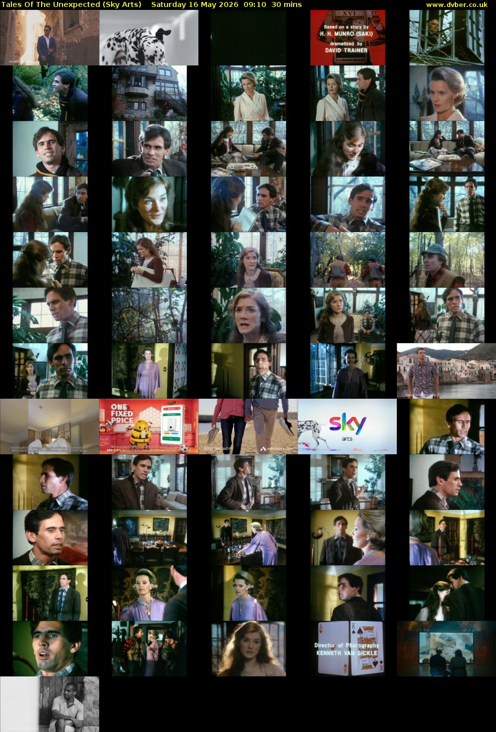 Tales Of The Unexpected (Sky Arts) Saturday 16 May 2026 09:10 - 09:40