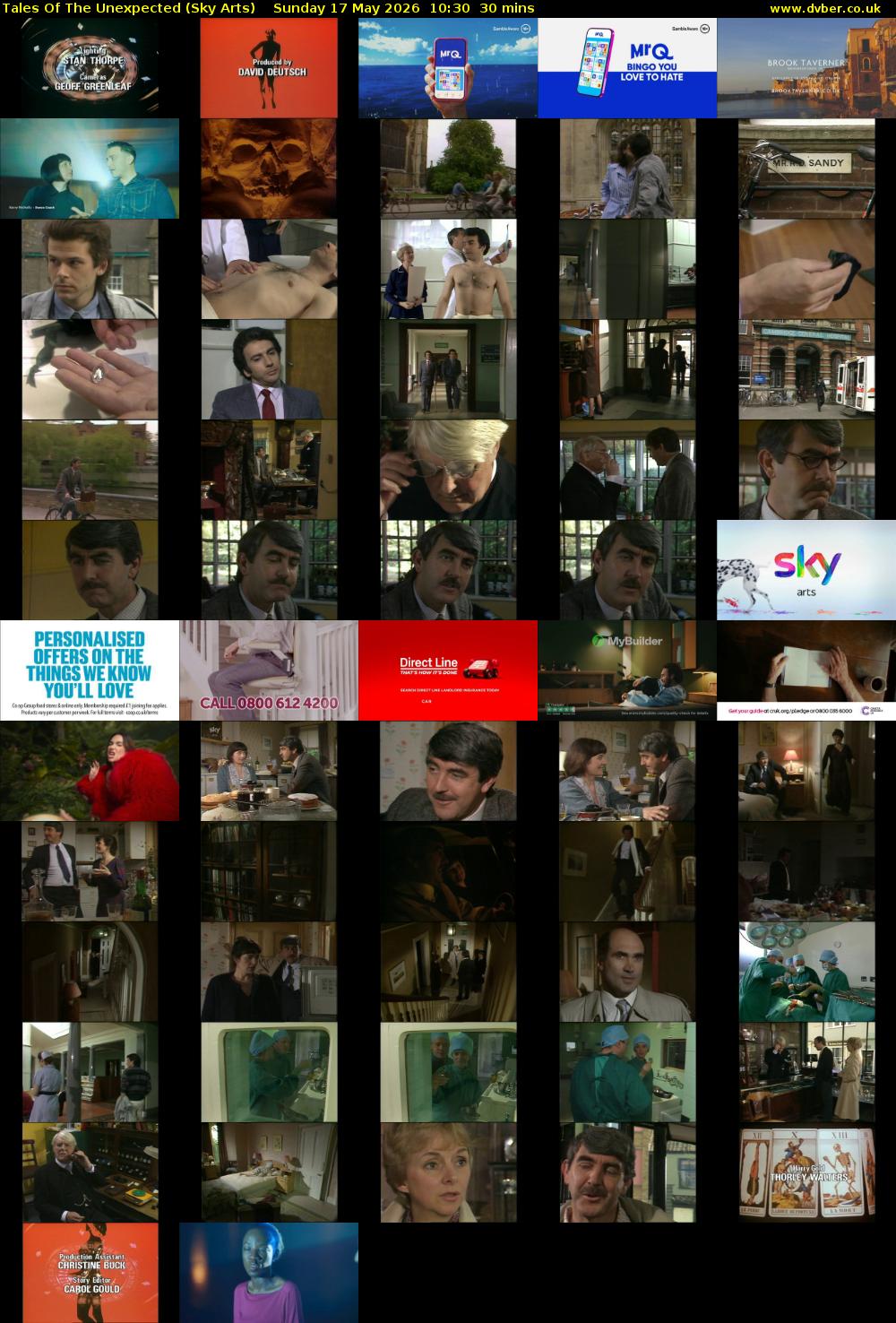 Tales Of The Unexpected (Sky Arts) Sunday 17 May 2026 10:30 - 11:00