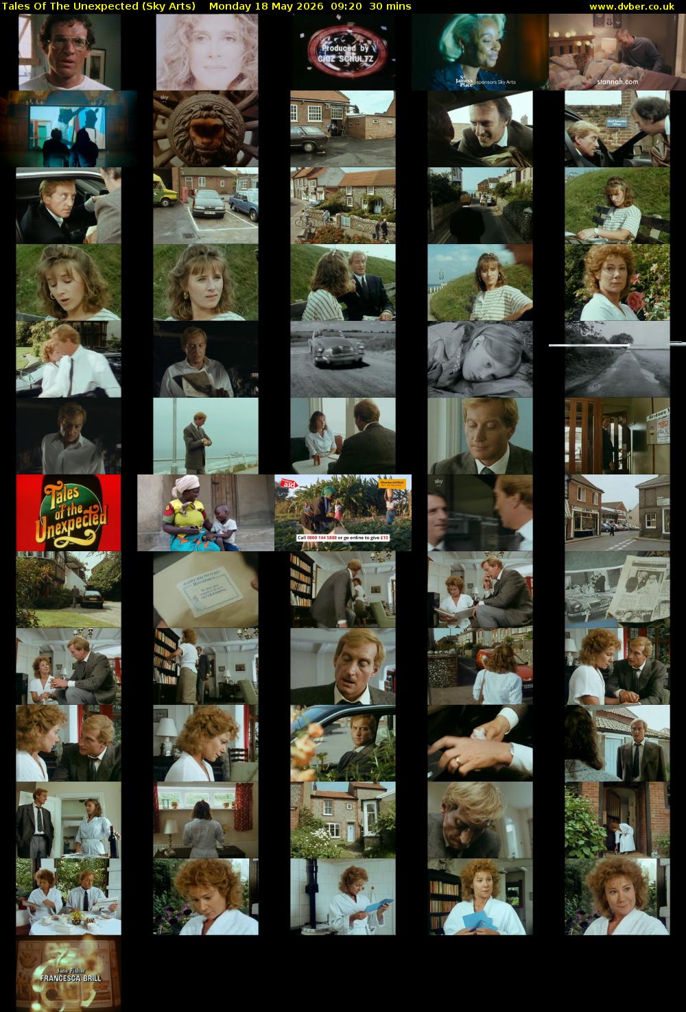 Tales Of The Unexpected (Sky Arts) Monday 18 May 2026 09:20 - 09:50