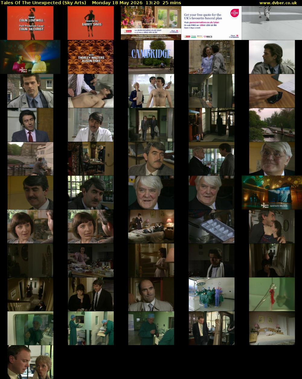 Tales Of The Unexpected (Sky Arts) Monday 18 May 2026 13:20 - 13:45