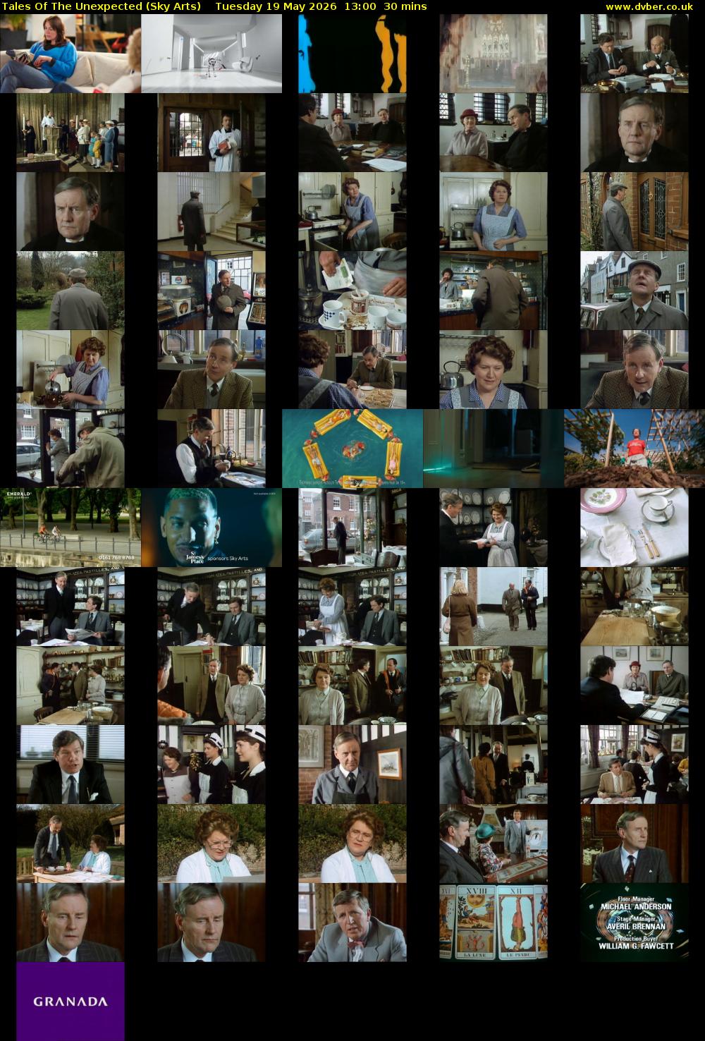 Tales Of The Unexpected (Sky Arts) Tuesday 19 May 2026 13:00 - 13:30