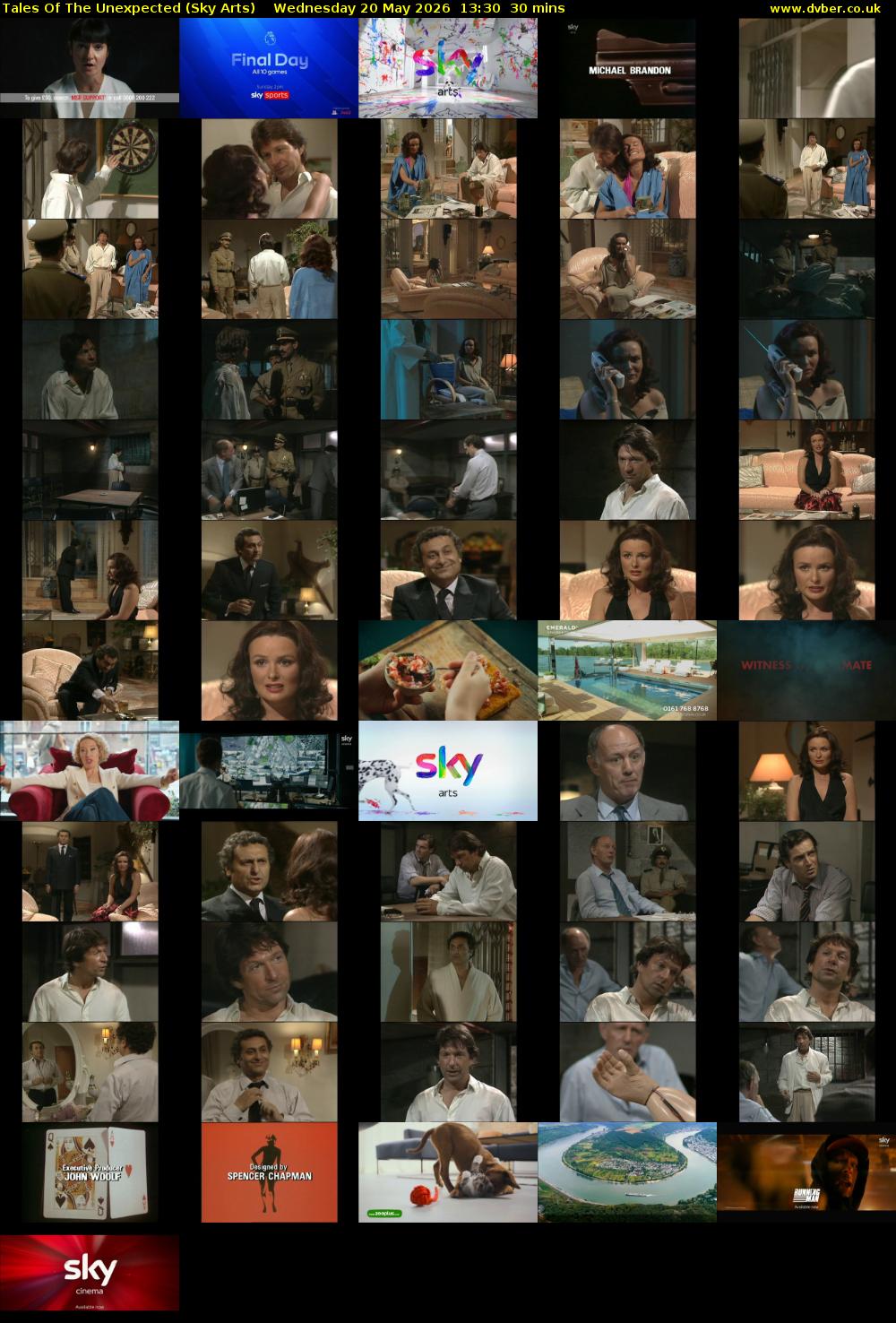 Tales Of The Unexpected (Sky Arts) Wednesday 20 May 2026 13:30 - 14:00