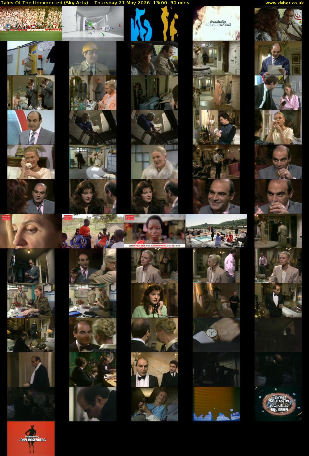 Tales Of The Unexpected (Sky Arts) Thursday 21 May 2026 13:00 - 13:30