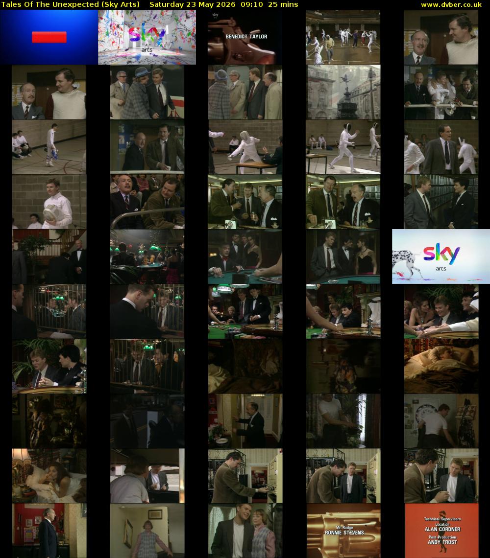 Tales Of The Unexpected (Sky Arts) Saturday 23 May 2026 09:10 - 09:35